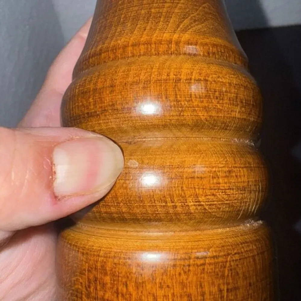 Vintage Chef Specialties Walnut Wood Pepper Mill Grinder President USA 12.5